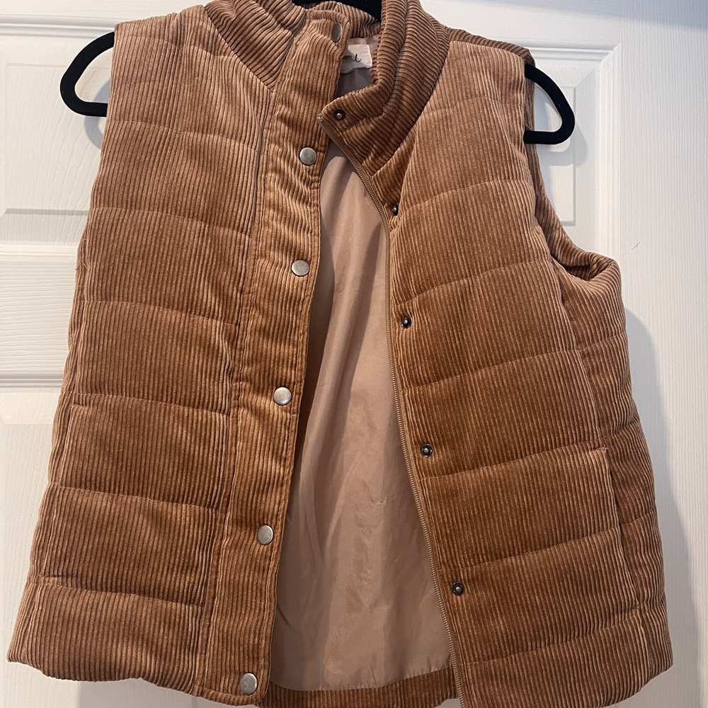 Beccal Brown Corduroy Vest